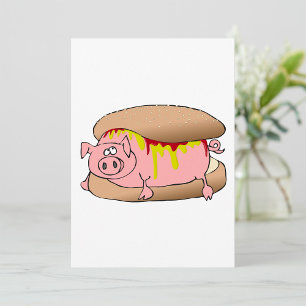 Pig Hot Dog Kaart
