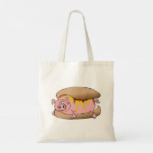 Pig Hot Dog Tote Bag (Achterkant)