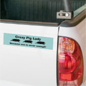 Pig Lady Bumpersticker (Op Truck)