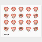 Pig Lover Ronde Sticker (Vel)