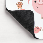 Pig Mandala mousepad Muismat (Hoek)