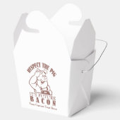 PIG-naar-BACON aangepaste startdozen Bedankdoosjes (Geopend)