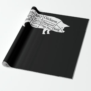 Pig Parts Food BBQ Pinoy Adobo Lovers Gift Cadeaupapier