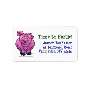 Pig Party Center Etiket