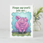 Pig Party Center Kaart (Staand voorkant)