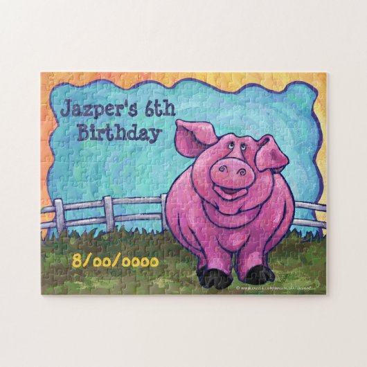 Pig Party Center Legpuzzel (Horizontaal)