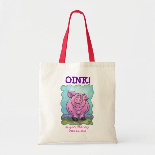 Pig Party Center Tote Bag (Voorkant)