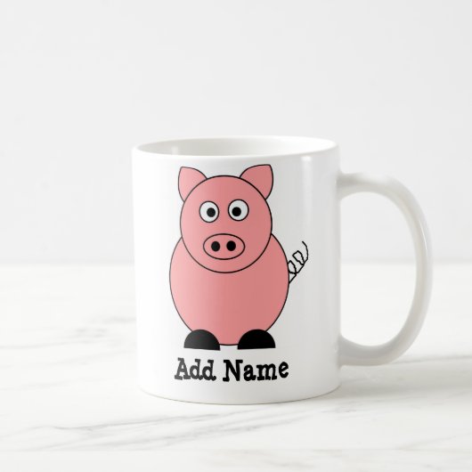Pig Personalized Mug Koffiemok (Rechts)