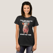 PIG PIGS PLUS INTELLIGENT QUE CHIENS T-SHIRTS (Devant entier)