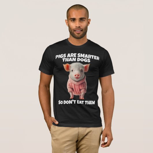 PIG PIGS PLUS INTELLIGENT QUE CHIENS T-SHIRTS VEGA (Devant entier)