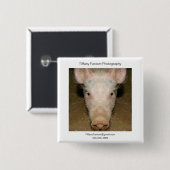 Pig Promo Piece Vierkante Button 5,1 Cm (Voorkant /achterkant)