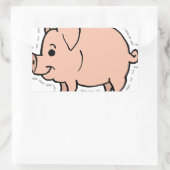 PIG RECHTHOEKIGE STICKER (Tas)