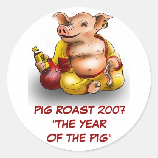 PIG ROAST 2007 STICKER (Voorkant)