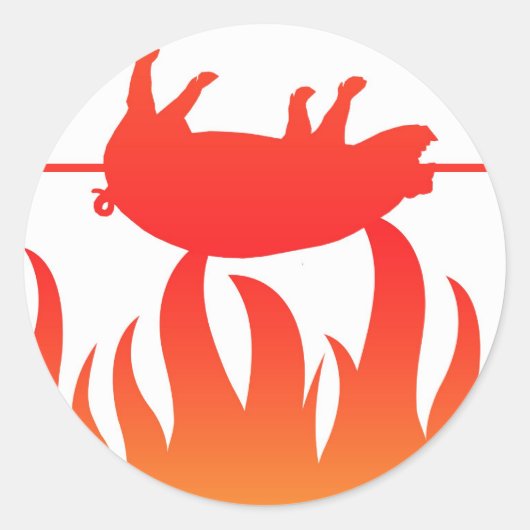 Pig Roast BBQ Sticker (Voorkant)
