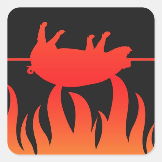 Pig Roast BBQ Sticker (Voorkant)