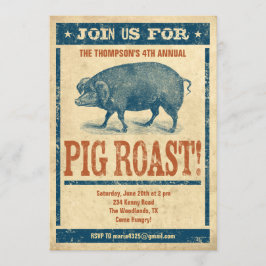 Pig Roast Invitations Kaart