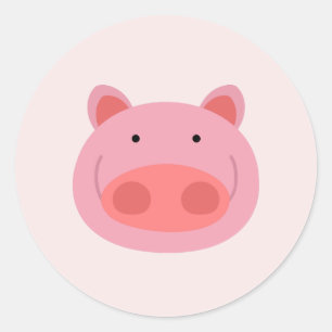 Pig Ronde Sticker
