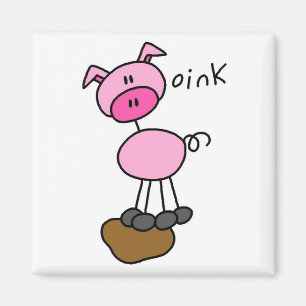 Pig Says Oink T-shirts en Gifts Magneet