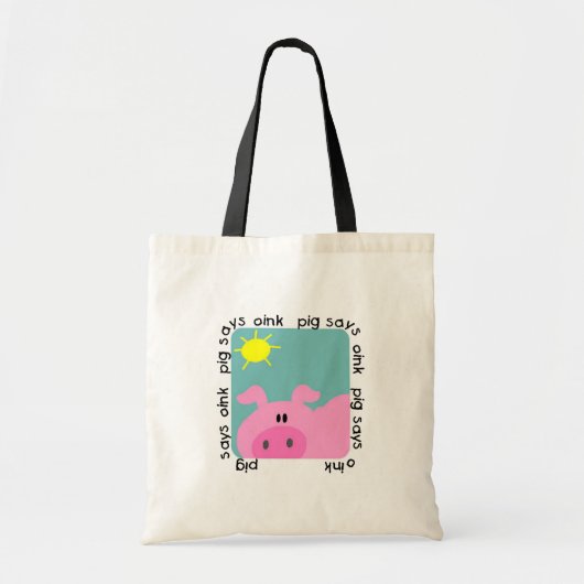 Pig Says Oink T-shirts en Gifts Tote Bag (Voorkant)