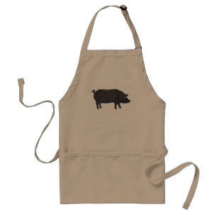 Pig Silhouette Standaard Schort