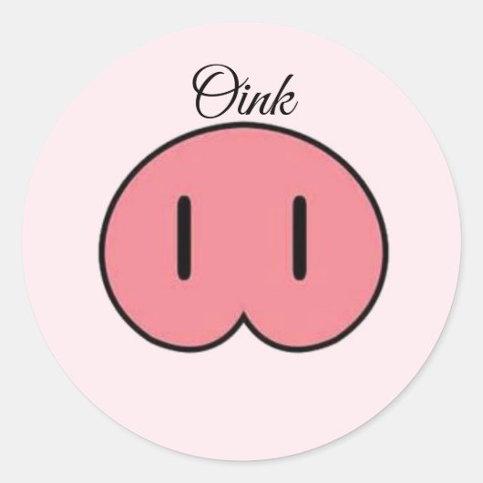 Pig Snout Sticker (Voorkant)