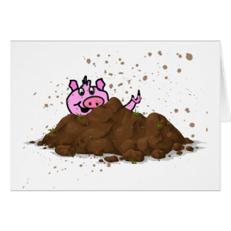 Pig Sty, Happy Pig in Mud