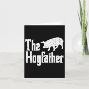 Pig The Hogfather Funny Hog Dad Vaderdag Parodie Kaart
