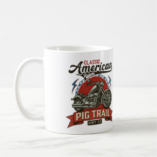 Pig Trail Scenic Byway Arkansas motorfiets geschen Koffiemok