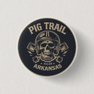Pig Trail Scenic Byway Arkansas motorfiets geschen Ronde Button 3,2 Cm