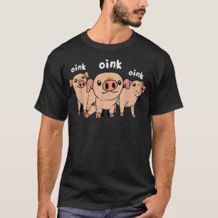 Pig Tshirts For Men Swine Pink Piggy Pork Women Pi