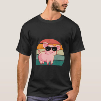 Pig Wearing Sunglasses Pig T-shirt
