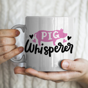 Pig Whisperer grappige varken mok