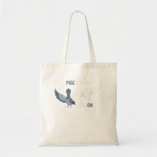 Pigeoff Pigeon grappig Tote Bag