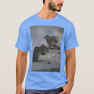 pigeon and Squirrel bonding 2 T-shirt