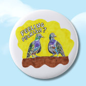 Pigeon badge sensation petit oiseau bouton épingle
