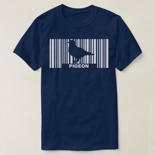 Pigeon Barcode 2 T-shirt (Design voorkant)