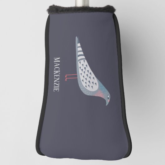 Pigeon Bird Personalized Golfheadcover (Draai 90)
