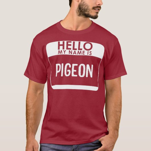 Pigeon Costume Funny Easy Last Minute Halloween T-shirt (Voorkant)