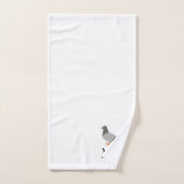 Pigeon Design Monogrammé (Serviette à main)