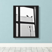 Pigeon Drama Canvas Afdruk (Insitu (Houten vloer))