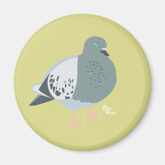 Pigeon Dreams Magnet (Devant)