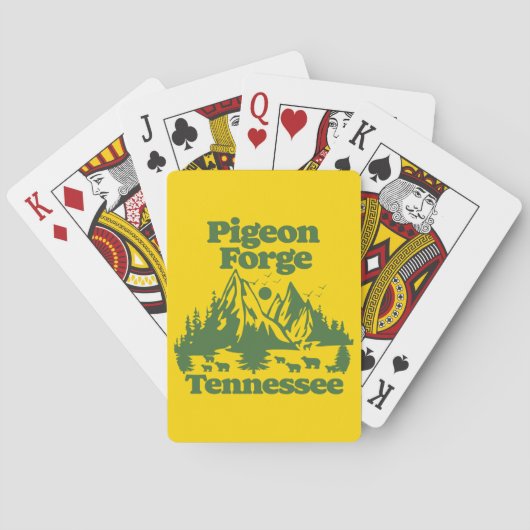 Pigeon Forge Tennessee Pokerkaarten (Achterkant)