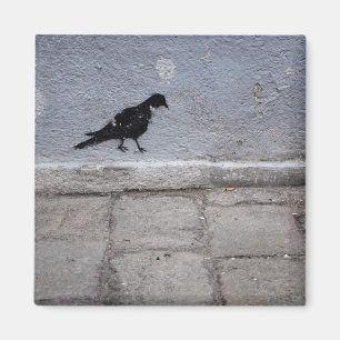 Pigeon Graffiti Magnet Magneet