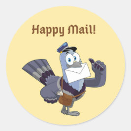 Pigeon Happy Mail Sticker & Seal