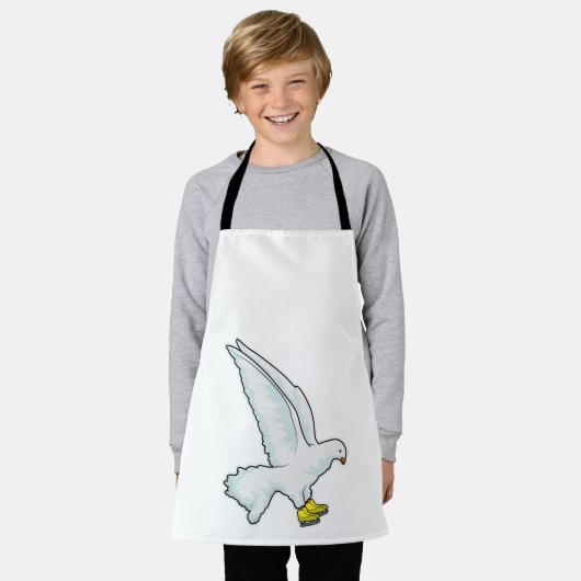 Pigeon Ice skating Ice schaatsen Schort (Gedragen)