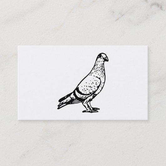 Pigeon Illustration Visitekaartje (Voorkant)