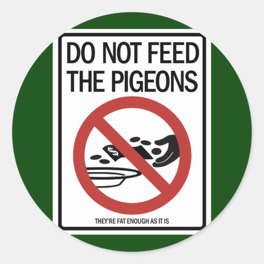 Pigeon / Offres de prédicateur autocollants (Devant)