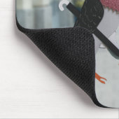 Pigeon Over Town Funny Muismat (Hoek)