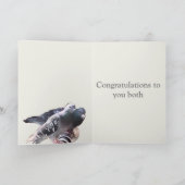 Pigeon paire et Fleurs éditable carte anniversaire (Intérieur)