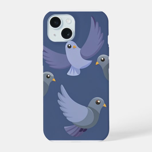 Pigeon Pals iPhone 15 Hoesje (Achterkant)